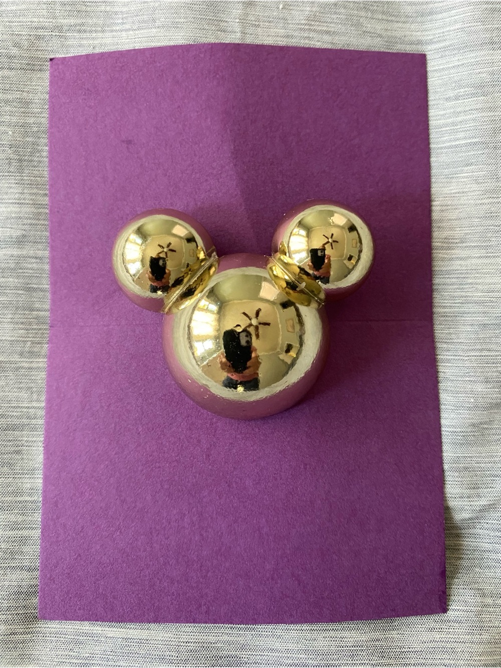 Vintage Disney Gold Tone Mickey Mouse Pin/ Brooch - Picture 1 of 5